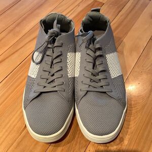 Z Aldo gray/white stripe mesh sneakers, new, size 9